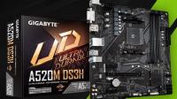 GIGABYTE A520M-DS3H DDR4 M2 PCIe NVME HDMI DVI DP PCIe 16X v3.0 AM4 mATX